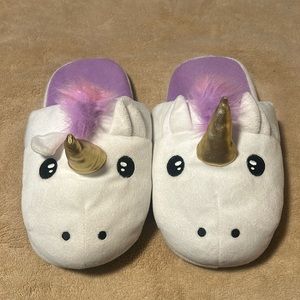 Ladies unicorn slippers